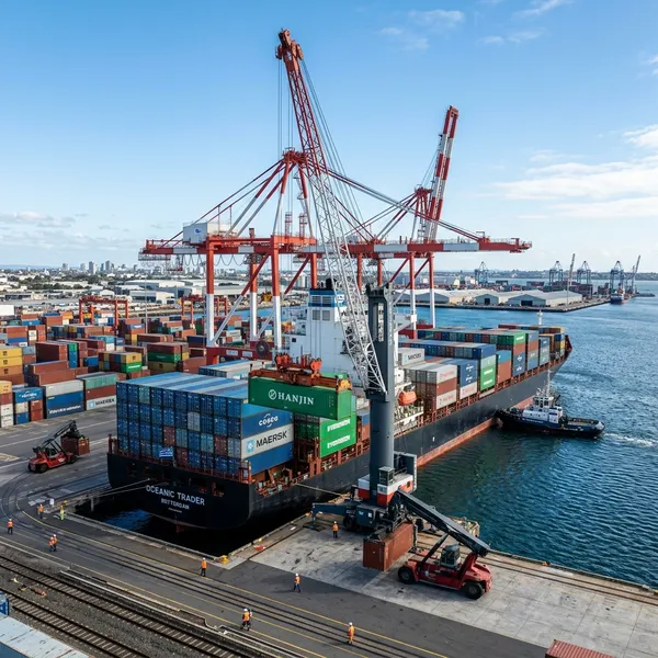 Shipping containers at port representing export GST refund under LUT and IGST routes