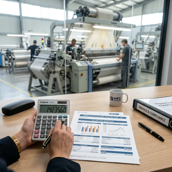 Inverted duty structure GST refund computation with tax rules for manufacturing business
